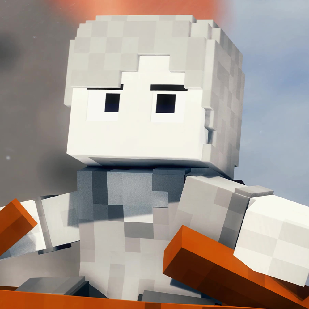 Minecraft-style avatar of Jinnouchi Ryo